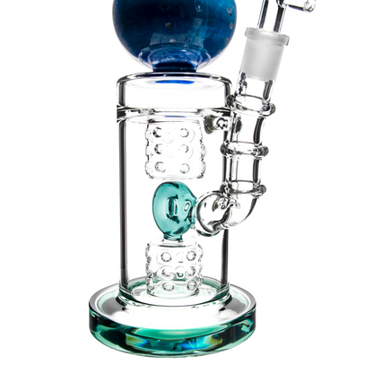 High-Tube 16" Boro Glass in Mixed Blueberry Color