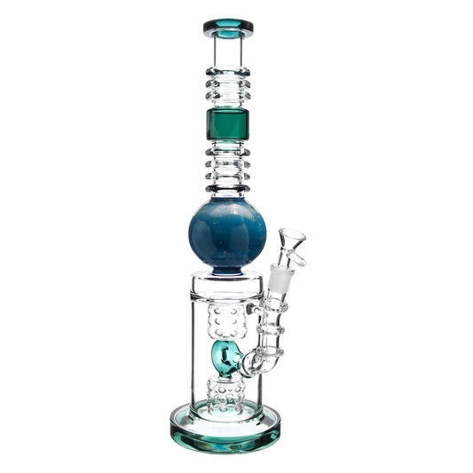 High-Tube 16" Boro Glass in Mixed Blueberry Color